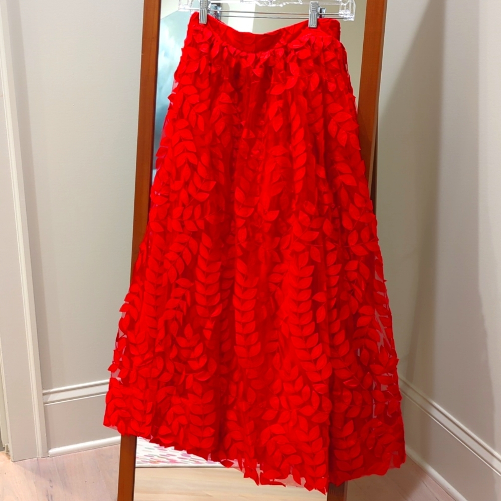 NEW Anthropology Sunday in Brooklyn Dimensional Petal Skirt